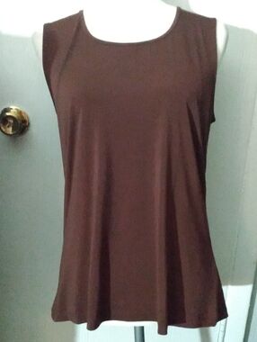 NWOT North Style Medium Women's Scoop Neck Sleeveless Brown Soft Tank Top